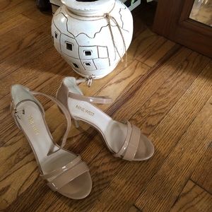 Nine West size 6 nude strappy heel